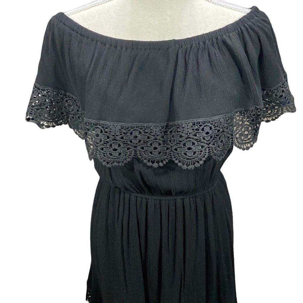 Bleuh Ciel black off the shoulder Dress Size Small - Picture 2 of 5